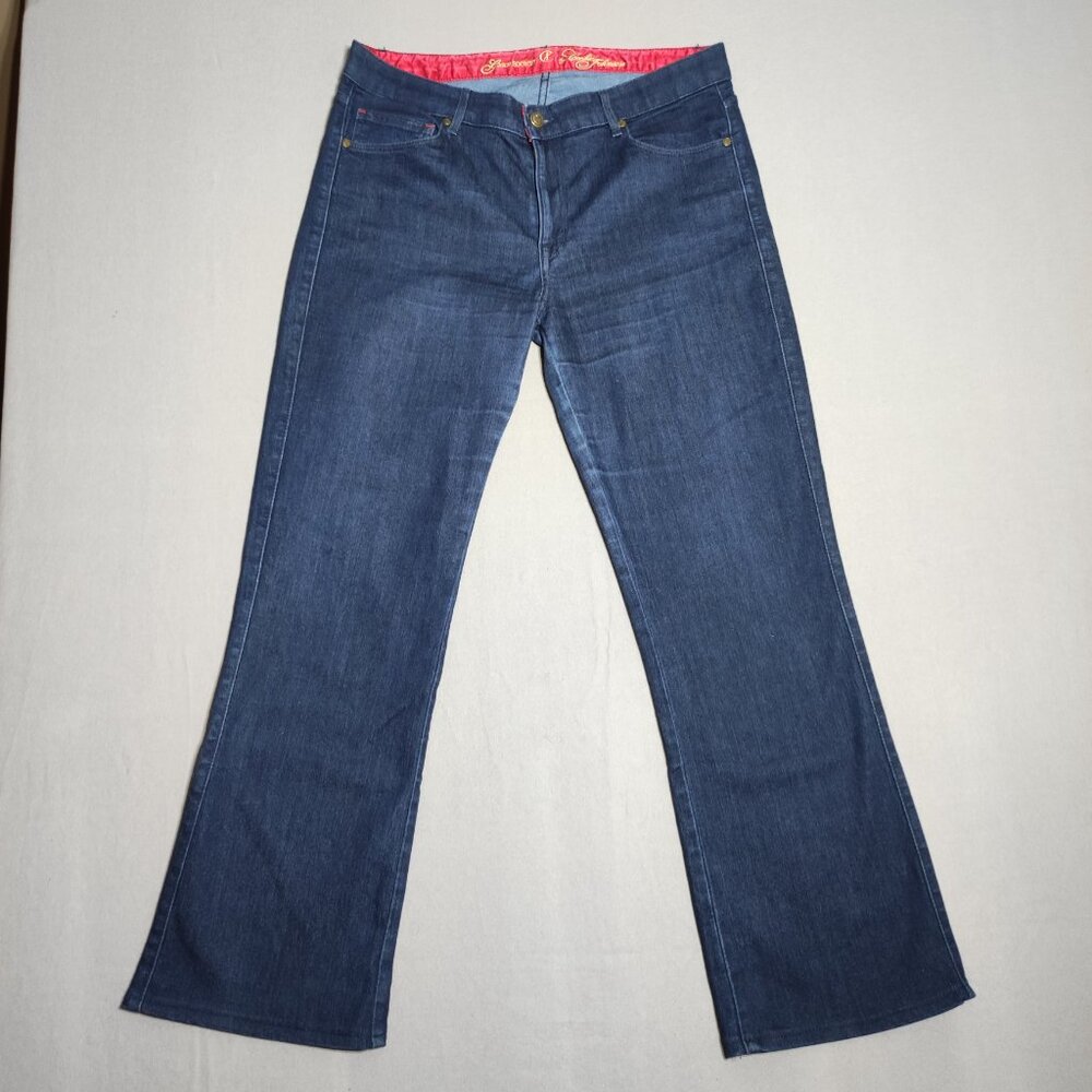 Cj by Cookie Johnson Grace jeans women's size 32 ink blue colour boot cut